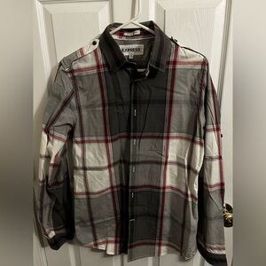 Express Men's Casual Plaid Shirt